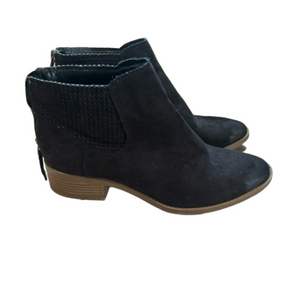 Kate and Mel Black Suede Leather Bootie Size 8